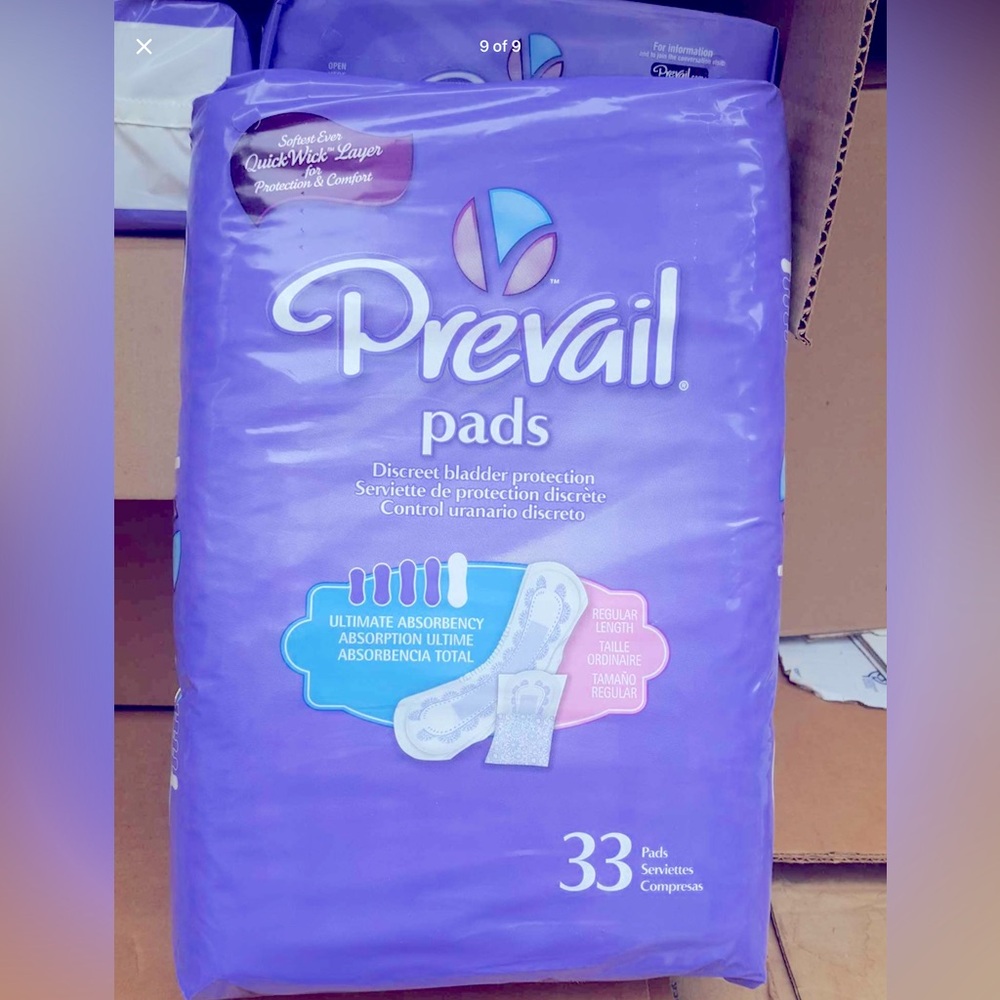 Prevail Bladder Control Pads Ultimate 16" Heavy Absorbency PV-923 NEW 33pc bag